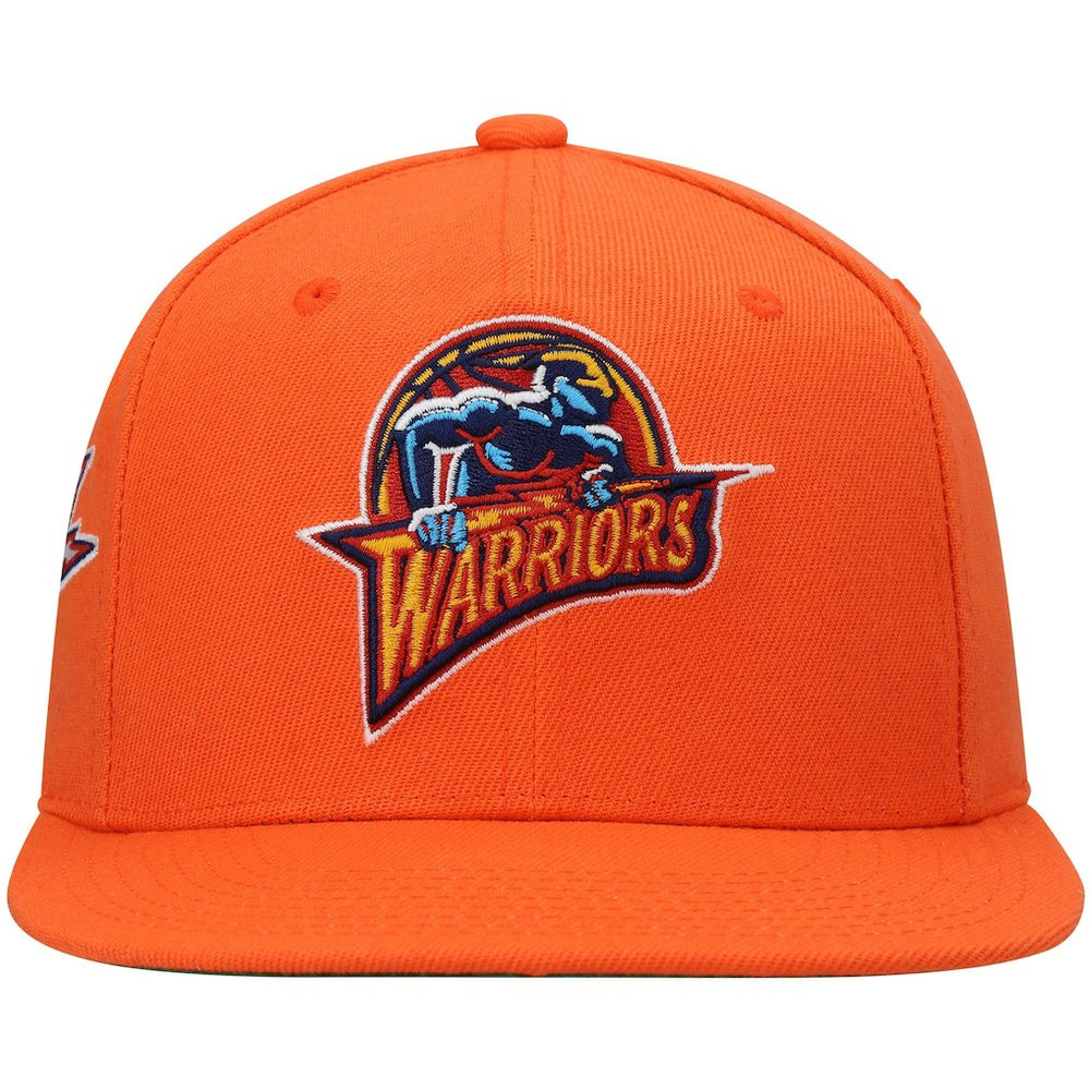 Golden State Warriors Hardwood Classics Snapback Hat Orange