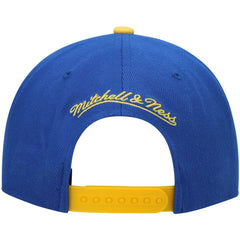 Golden State Warriors Hardwood Classics Snapback Hat Royal/Gold