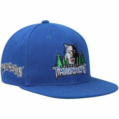 Minnesota Timberwolves Hardwood Classics Snapback Hat Blue