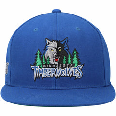 Minnesota Timberwolves Hardwood Classics Snapback Hat Blue