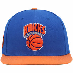 New York Knicks Hardwood Classics Snapback Hat Blue/Orange