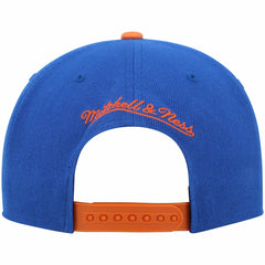 New York Knicks Hardwood Classics Snapback Hat Blue/Orange