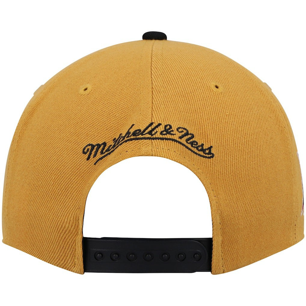 Philadelphia 76ers Hardwood Classics Snapback Hat Gold/Black