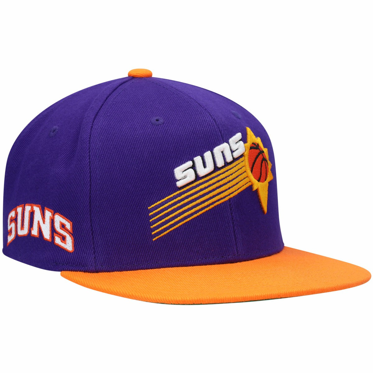 Phoenix Suns Hardwood Classics Snapback Hat Purple/Orange