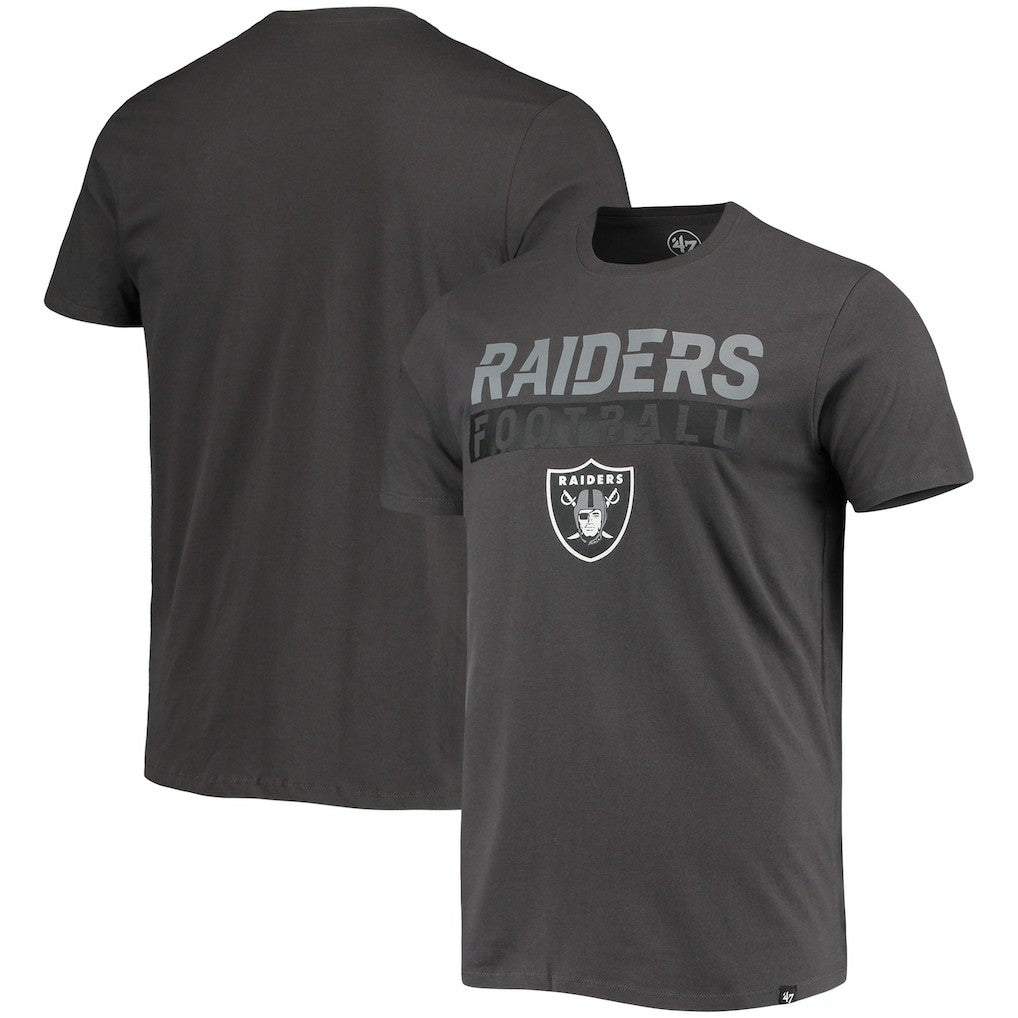 Las Vegas Raiders '47 Dark Ops Super Rival T-Shirt Charcoal