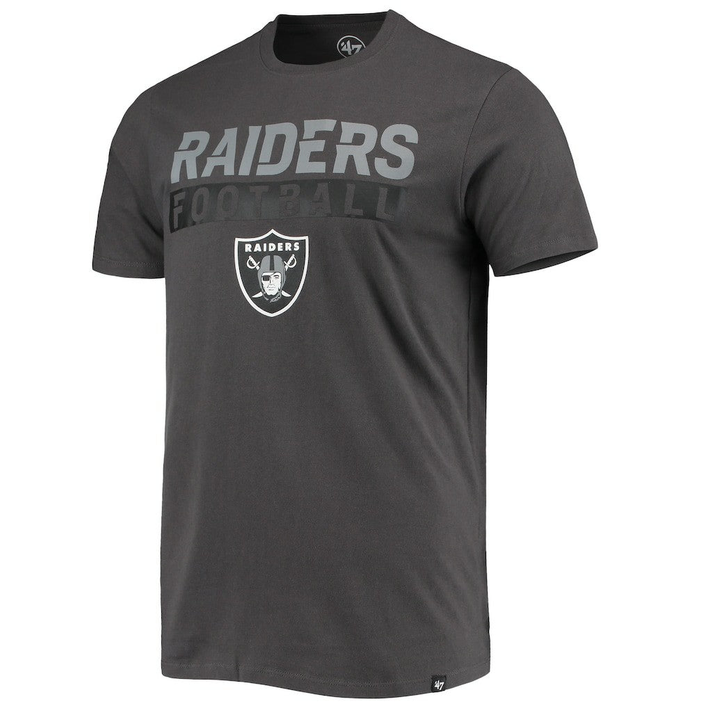 Las Vegas Raiders '47 Dark Ops Super Rival T-Shirt Charcoal