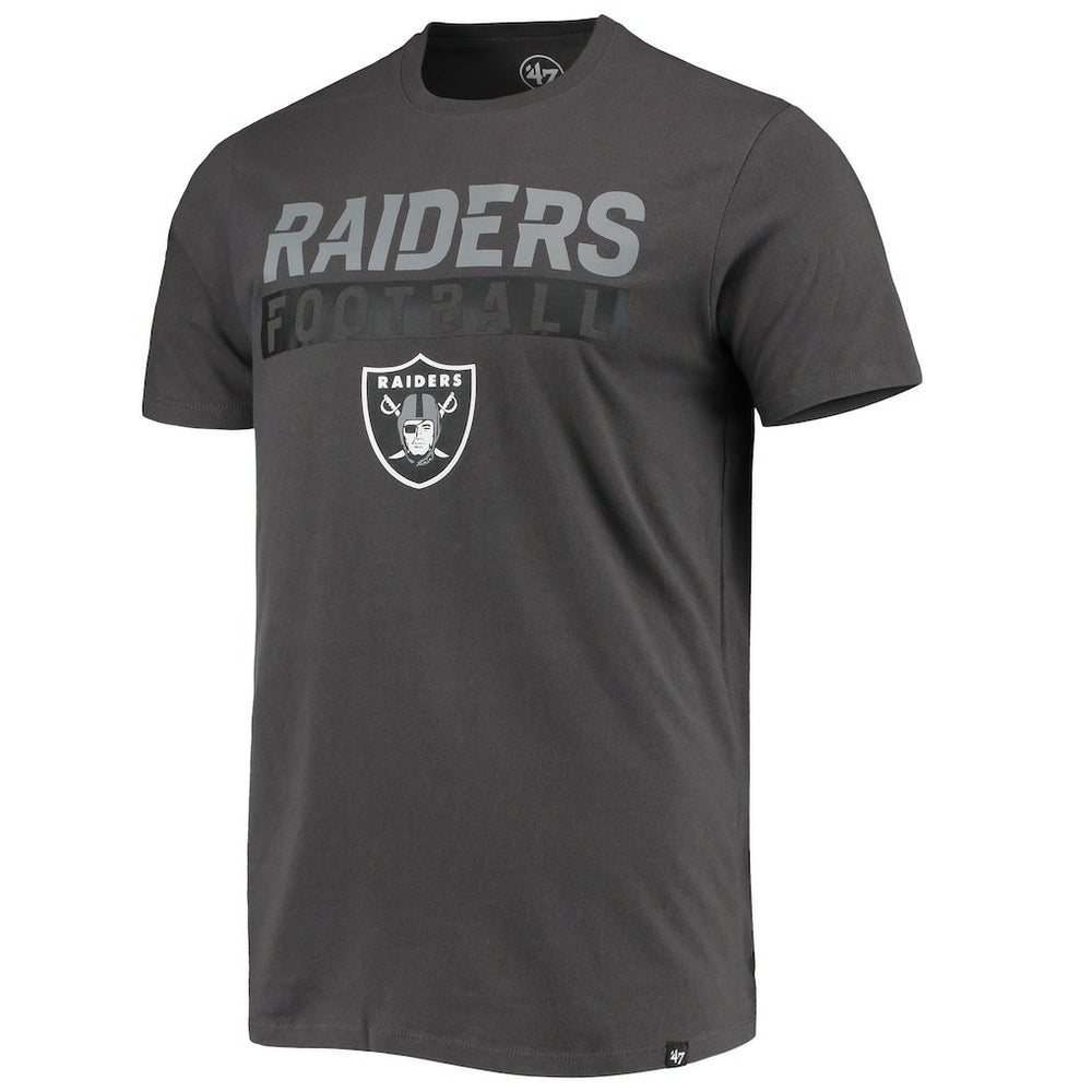 Las Vegas Raiders '47 Dark Ops Super Rival T-Shirt Charcoal