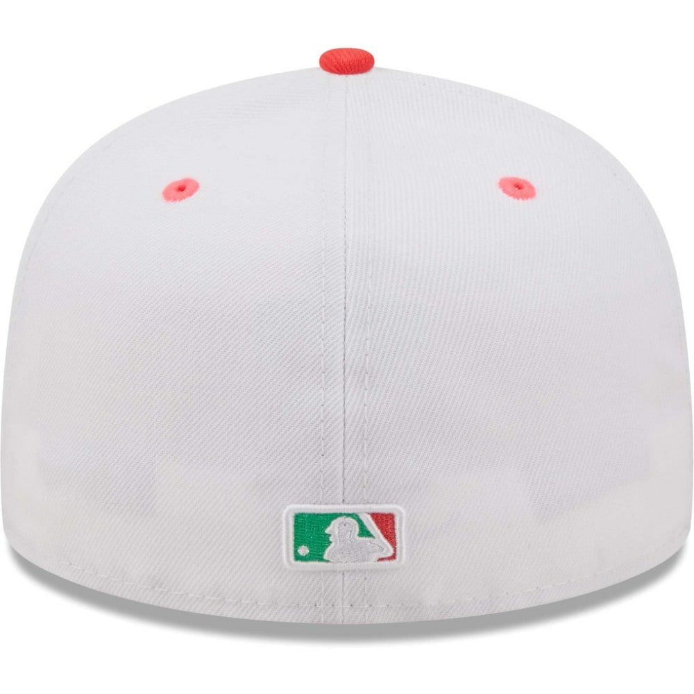 Los Angeles Dodgers New Era 50th Anniversary in Los Angeles Watermelon Lolli 59FIFTY Fitted Hat - White/Green Hats