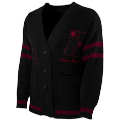Miami Heat NBA x Keiser Clark No Caller ID Button-Up Cardigan Black/Red