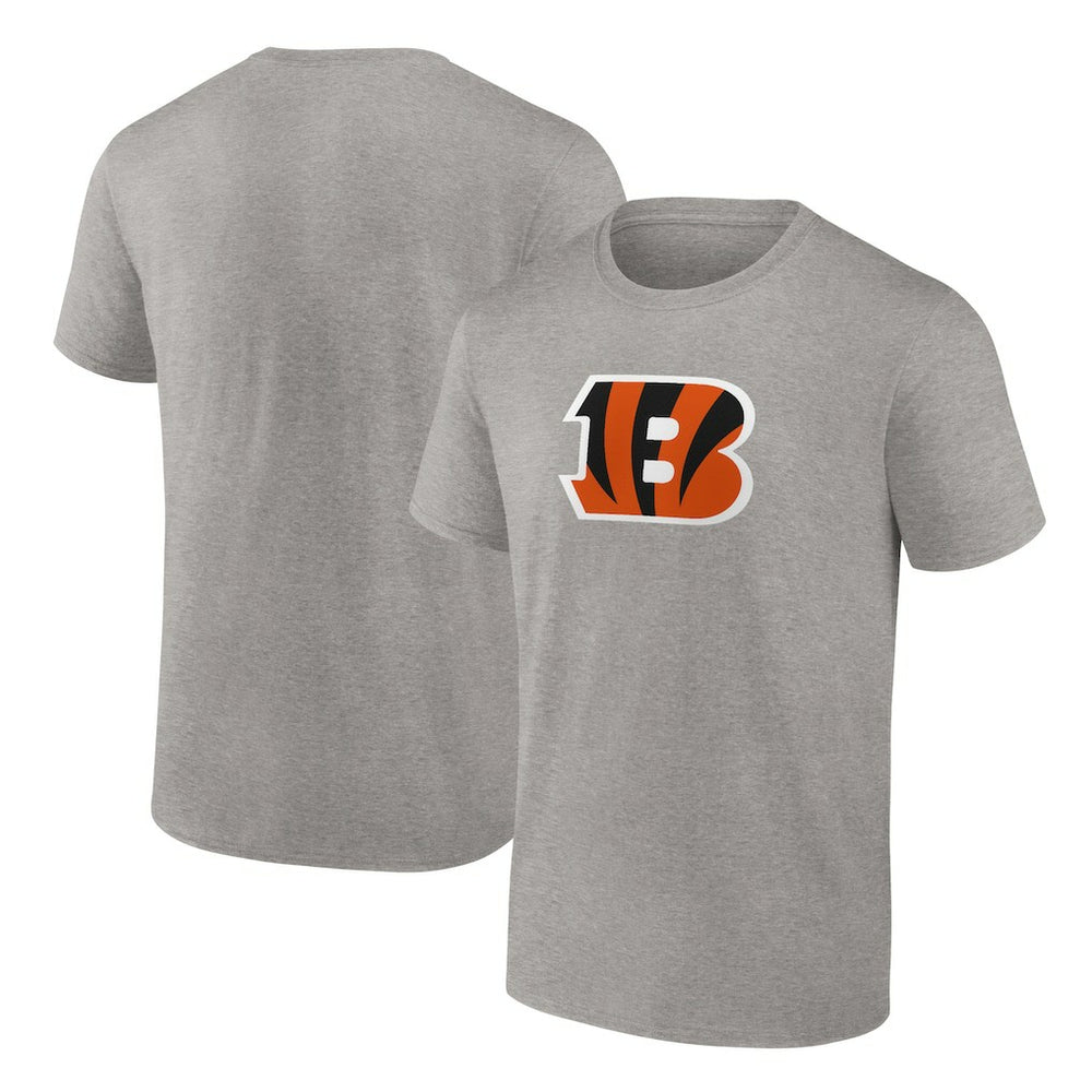 Cincinnati Bengals Primary Logo T-Shirt Heather Gray