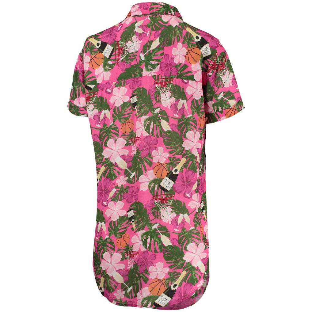 Chicago Bulls Lusso Women's Finley-Frankie Party Top & Shorts Set Pink
