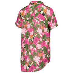 Golden State Warriors Lusso Women's Finley-Frankie Party Top & Shorts Set Pink