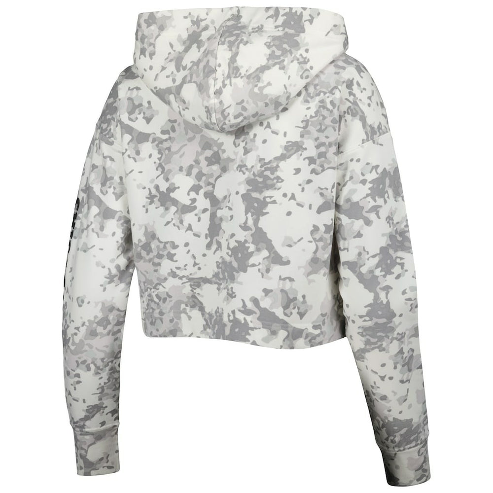 Chicago Bulls Lusso Women's Maia Tri-Blend Cropped Quarter-Zip Top Gray/White