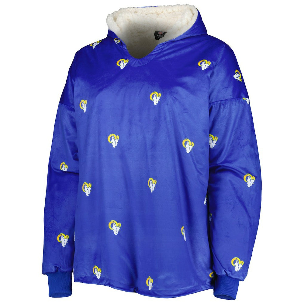 Los Angeles Rams FOCO Repeat Print Reversible Hoodeez