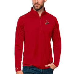 St. Louis Cardinals Antigua Tribute Quarter-Zip Pullover Top - Red Pullover