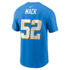 Khalil Mack Los Angeles Chargers Player Name & Number T-Shirt Powder Blue
