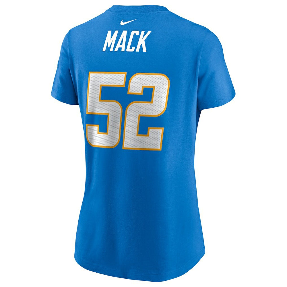 Khalil Mack Los Angeles Chargers Women's Player Name & Number T-Shirt Powder Blue