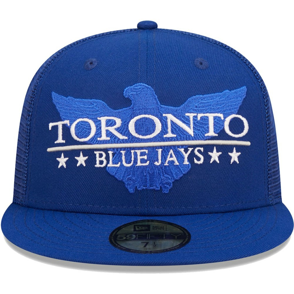 Toronto Blue Jays New Era Patriot Trucker 9FIFTY Snapback Hat - Royal Hats