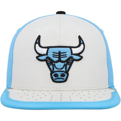 Chicago Bulls Day One Snapback Hat White/Light Blue