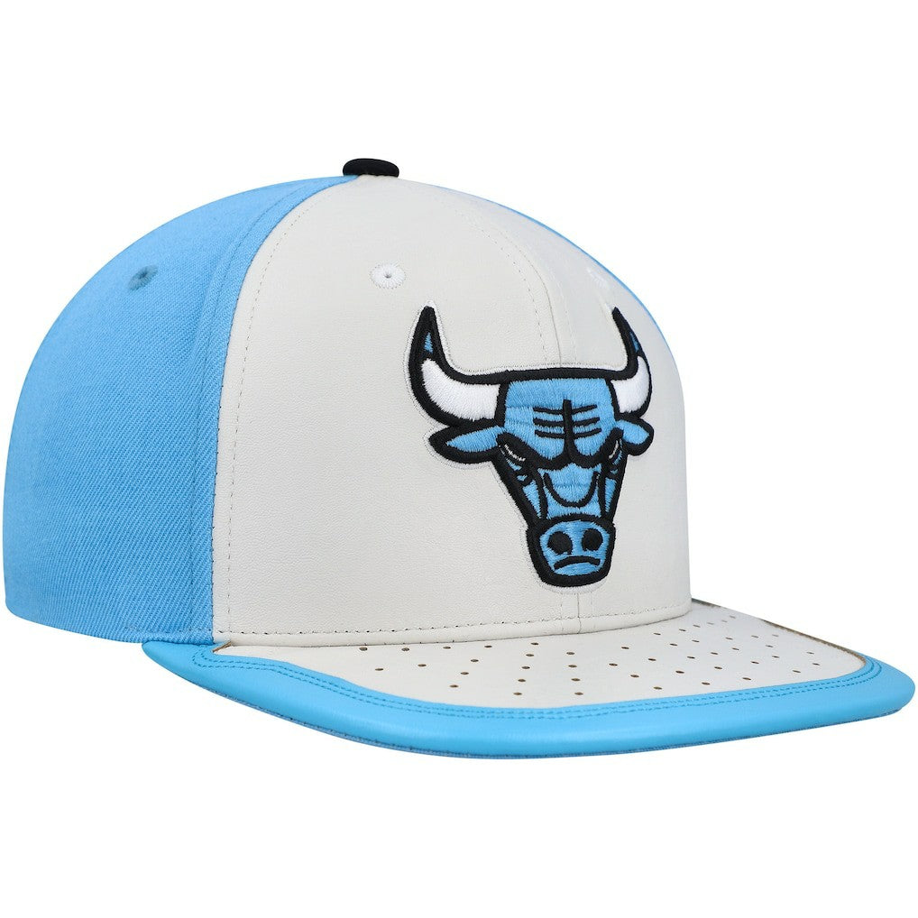 Chicago Bulls Day One Snapback Hat White/Light Blue