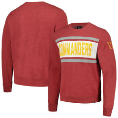 Washington Commanders '47 Bypass Tribeca Pullover Sweatshirt Heathered Burgundy