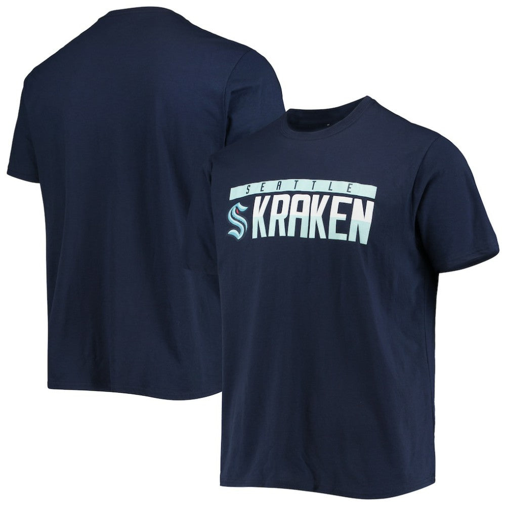 NHL Seattle Kraken Levelwear Richmond Wordmark T-Shirt - Navy