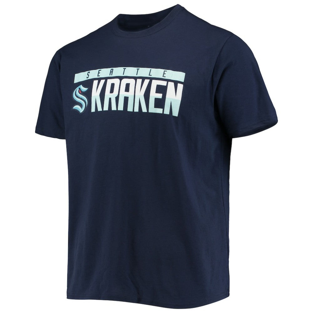 NHL Seattle Kraken Levelwear Richmond Wordmark T-Shirt - Navy