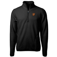 Baltimore Orioles Cutter & Buck Big & Tall Cascade Eco Sherpa Fleece Quarter-Zip Pullover Jacket - Black Jackets