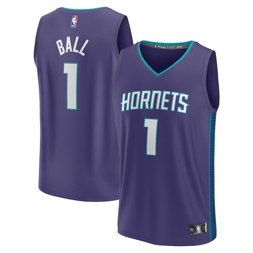 LaMelo Ball Charlotte Hornets Fast Break Replica Player Jersey Statement Edition Purple