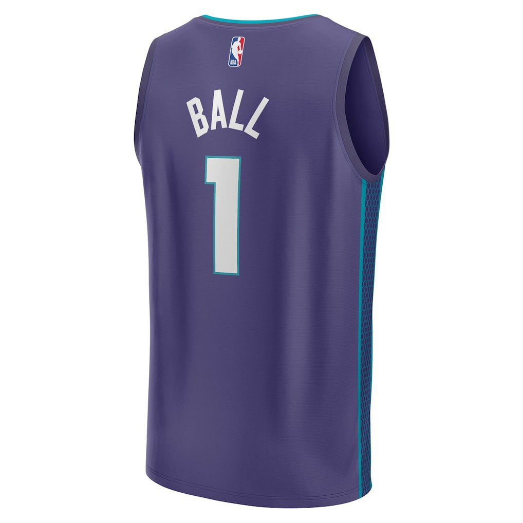 LaMelo Ball Charlotte Hornets Fast Break Replica Player Jersey Statement Edition Purple