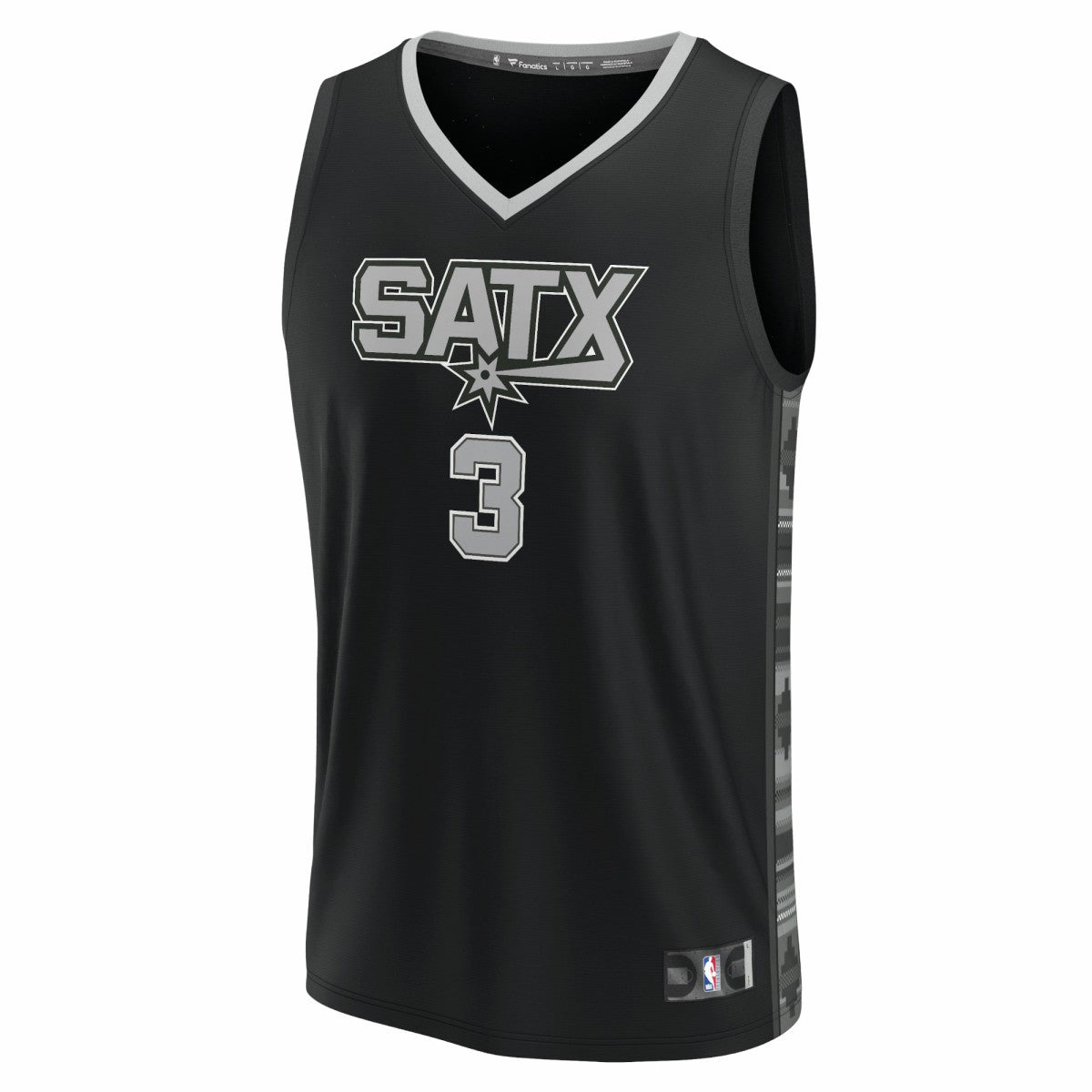 Keldon Johnson San Antonio Spurs Fast Break Replica Player Jersey Statement Edition Black