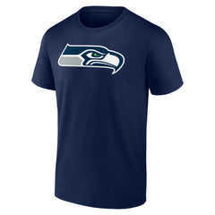 Seattle Seahawks Team Authentic Personalized Name & Number T-Shirt College Navy