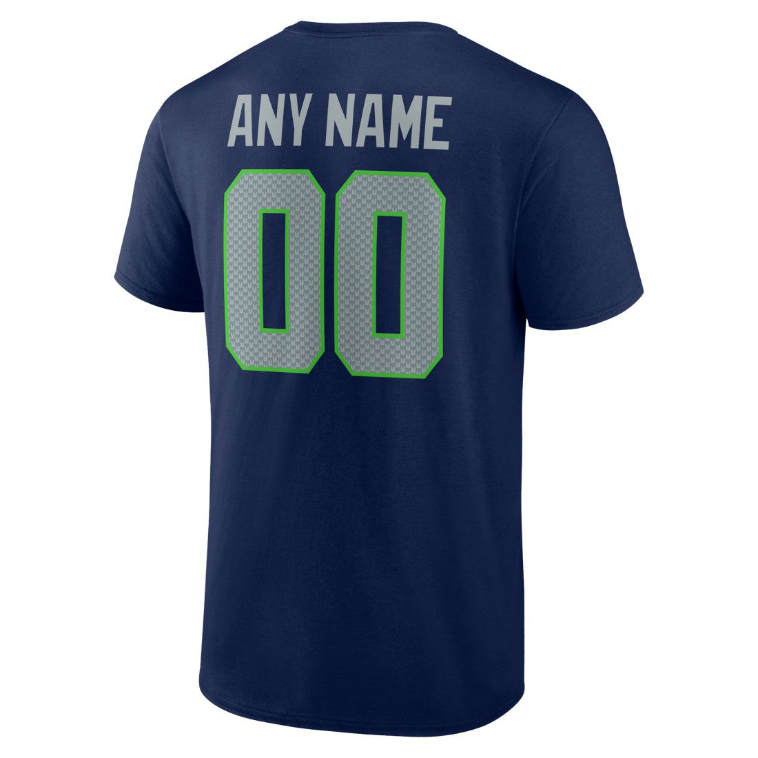 Seattle Seahawks Team Authentic Personalized Name & Number T-Shirt College Navy