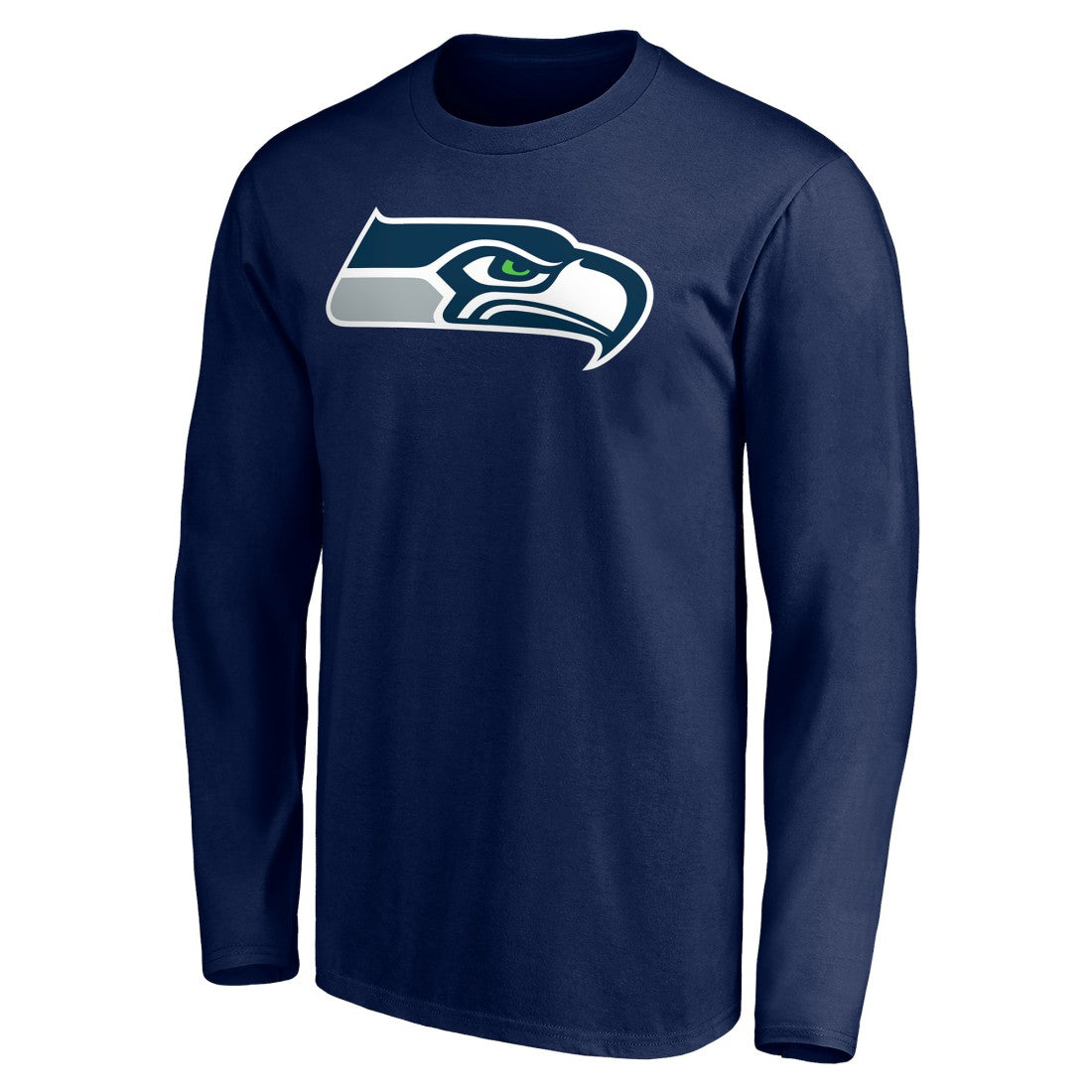 Seattle Seahawks Team Authentic Personalized Name & Number Long Sleeve T-Shirt College Navy