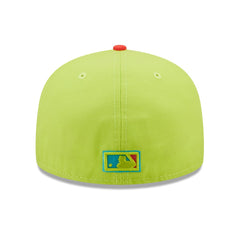 Los Angeles Dodgers New Era Cyber Highlighter 59FIFTY Fitted Hat - Green/Red Hats