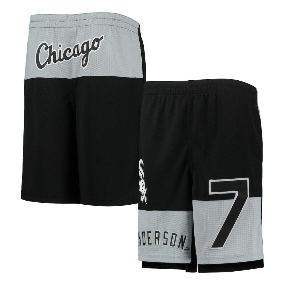 Tim Anderson Chicago White Sox Youth Pandemonium Name & Number Shorts - Black Shorts