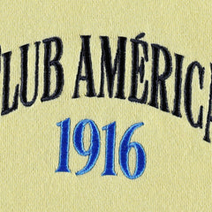 Club America Retro Raglan Pullover Hoodie Yellow