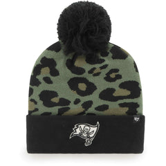 Tampa Bay Buccaneers '47 Women's Bagheera Cuffed Knit Hat with Pom Green/Black