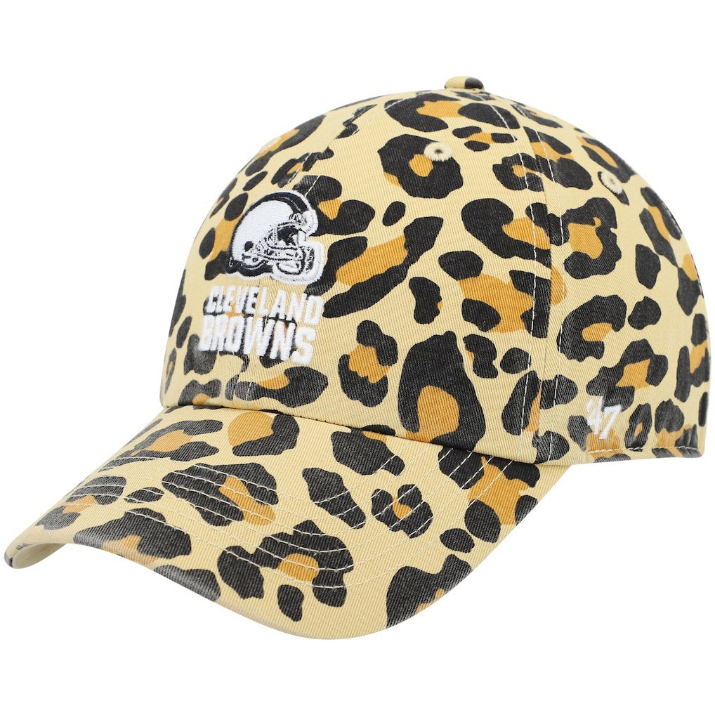 Cleveland Browns '47 Women's Bagheera Clean Up Allover Adjustable Hat Tan