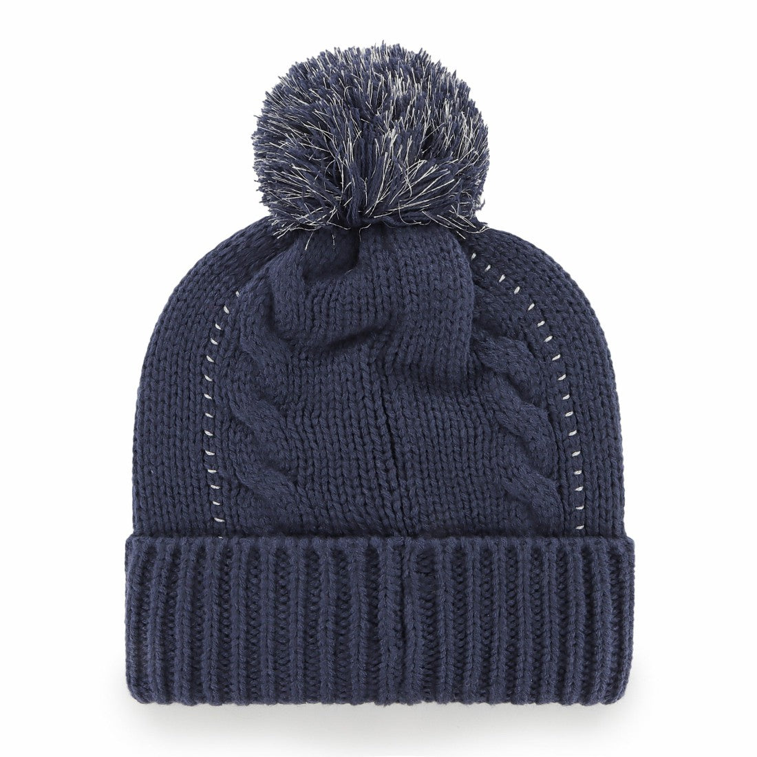 Tennessee Titans '47 Women's Bauble Cuffed Knit Hat with Pom Navy
