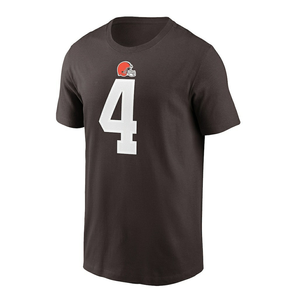 Deshaun Watson Cleveland Browns Player Name & Number T-Shirt Brown