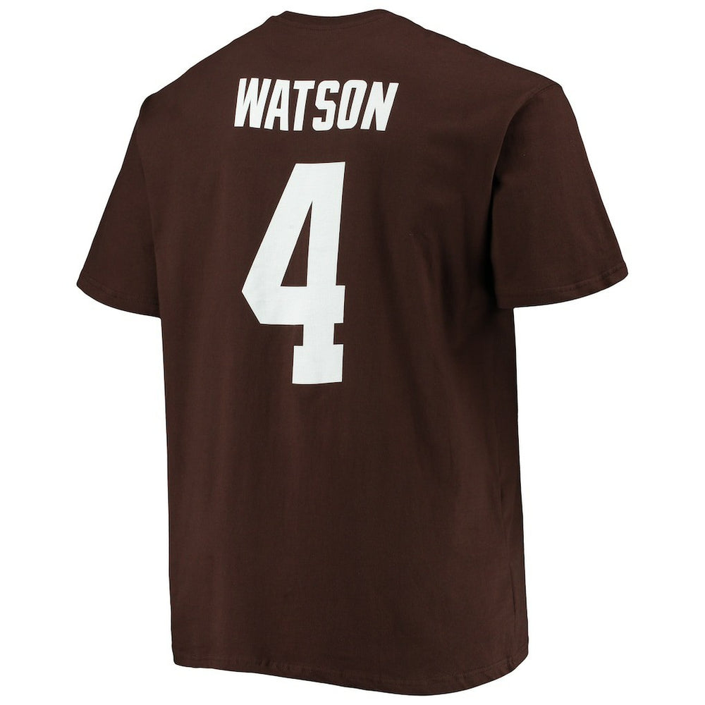 Deshaun Watson Cleveland Browns Big & Tall Player Name & Number T-Shirt Brown