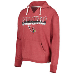 Arizona Cardinals '47 Women's Color Rise Kennedy Notch Neck Pullover Hoodie Cardinal