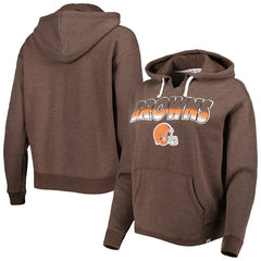 Cleveland Browns '47 Women's Color Rise Kennedy Pullover Hoodie Brown