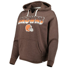 Cleveland Browns '47 Women's Color Rise Kennedy Pullover Hoodie Brown