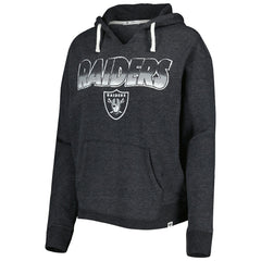 Las Vegas Raiders '47 Women's Color Rise Kennedy Notch Neck Pullover Hoodie Black