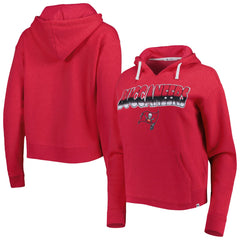 Tampa Bay Buccaneers '47 Women's Color Rise Kennedy Notch Neck Pullover Hoodie Red