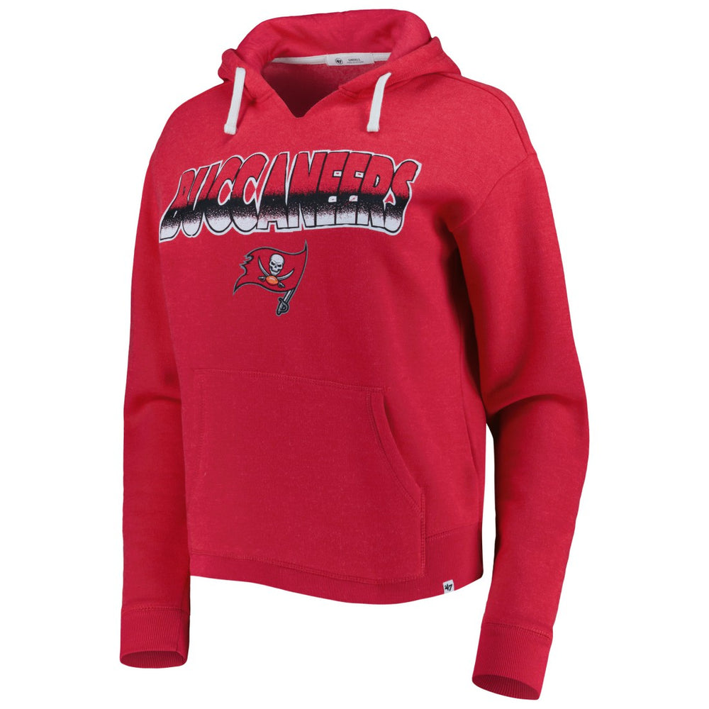 Tampa Bay Buccaneers '47 Women's Color Rise Kennedy Notch Neck Pullover Hoodie Red