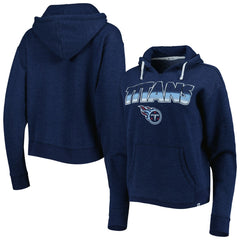 Tennessee Titans '47 Women's Color Rise Kennedy Notch Neck Pullover Hoodie Navy