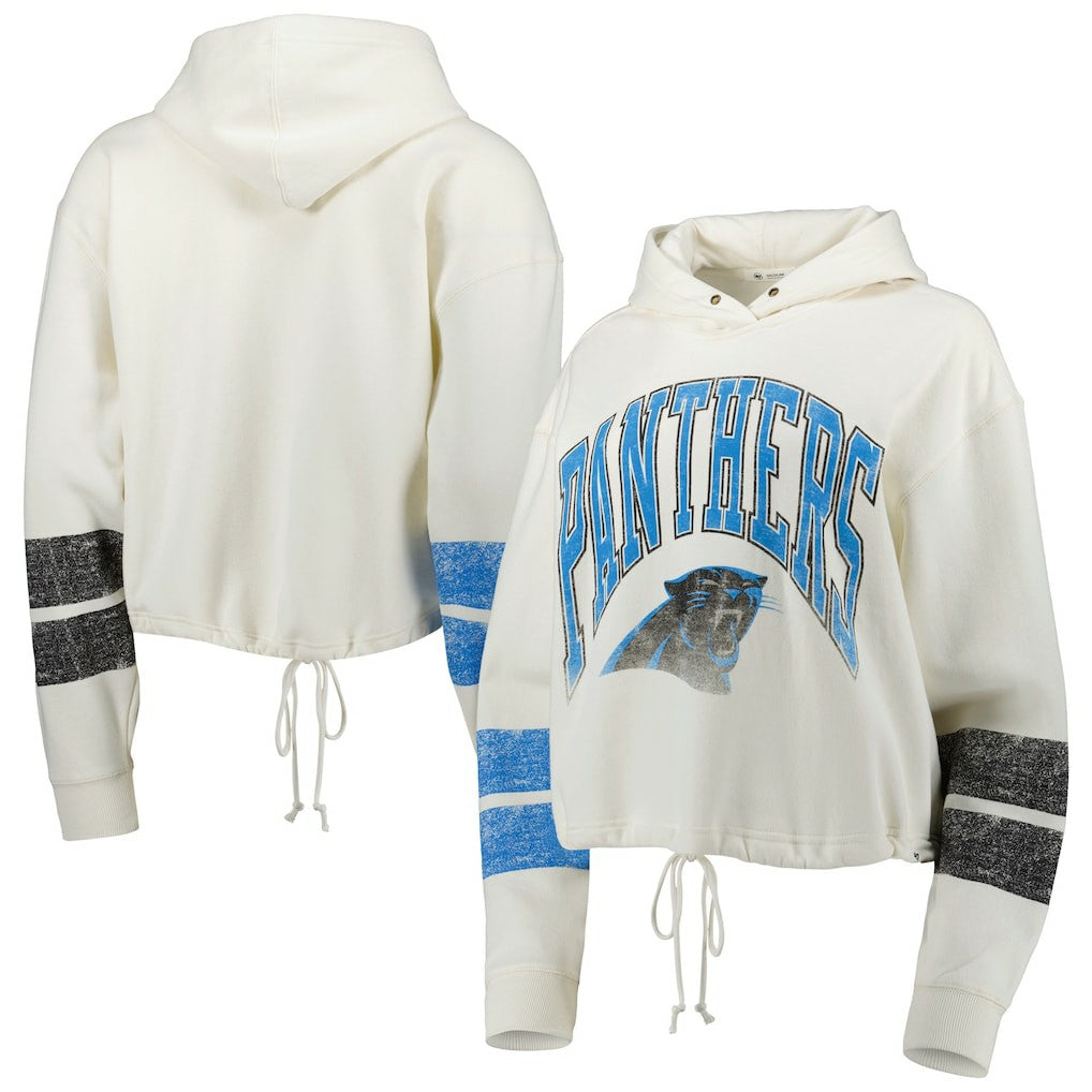 Carolina Panthers '47 Women's Harper Pullover Hoodie Oatmeal